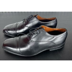 Allen Edmonds Soho Black Soho Cap Toe Lace Up Balmoral Size 8 1/2